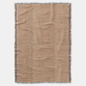 Burlap Print Gooi Deken (Voorkant Verticaal)