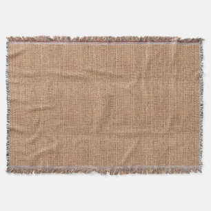 Burlap Print Gooi Deken