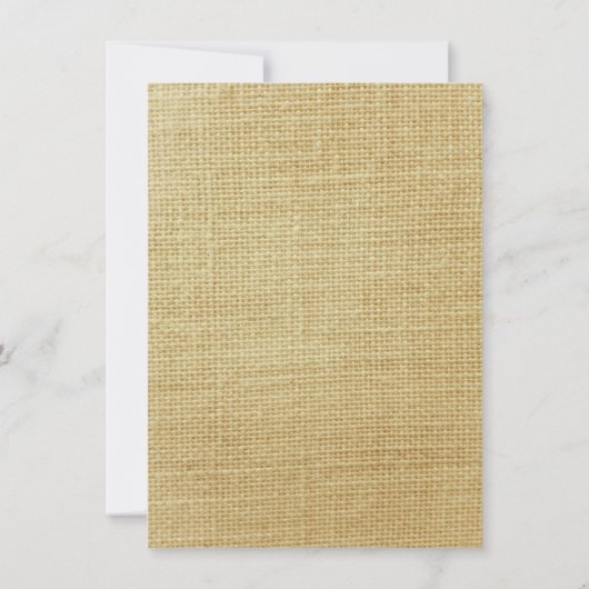 Burlap Purple Damask Lace Mariage Invitations (Dos)