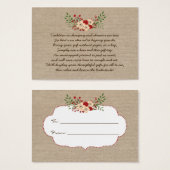 Burlap rouge Pas d'envelopper affichage maillot de (Devant & derrière)