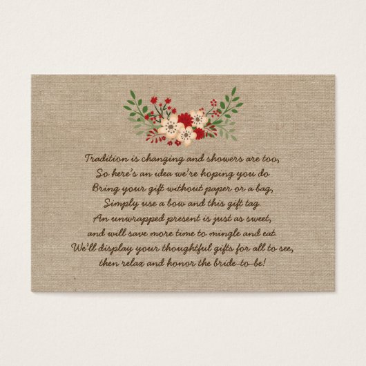 Burlap rouge Pas d'envelopper affichage maillot de (Devant)