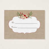 Burlap rouge Pas d'envelopper affichage maillot de (Dos)