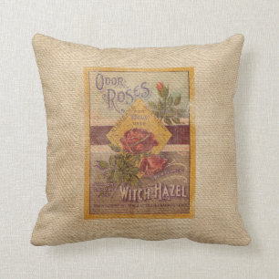 Burlap  Rozen heks Hazel Advertisement Kussen