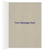 Burlap Rustic Blue Mason Jars Hartelijk dank (Binnen (Rechts))