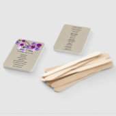 Burlap Rustic Paars Floral Mason Jars Wedding Handwaaier (Niet-gemonteerd)