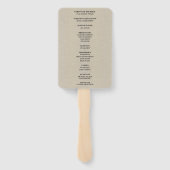 Burlap Rustic Red Floral Mason Jars Wedding Handwaaier (Achterkant)