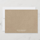Burlap Rustic Script Engagement Party Invitation (Dos)