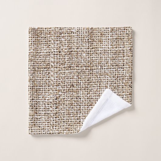 Burlap rustique (Gant de toilette)