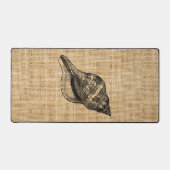 Burlap Rustique Photo Plage Thème Coquillages (Recto)