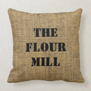 Burlap Sack the Flour Mill Kussen