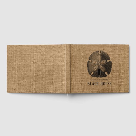 Burlap Sand Dollar Beach House Gastenboek (Volledig)
