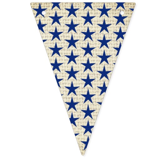 Burlap sterren en strepen patriottisch vlaggetjes (Tweede vlag)