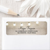 Burlap String Lights Rustiek Etiket (Insitu)