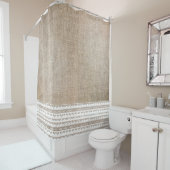 Burlap & Trim Douche rideau (En situation)
