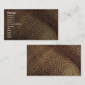 Burlap Visitekaartje (Voorkant / Achterkant)