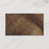 Burlap Visitekaartje (Achterkant)