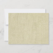 Burlap Watercolor Sunflower Wedding RSVP (Dos)