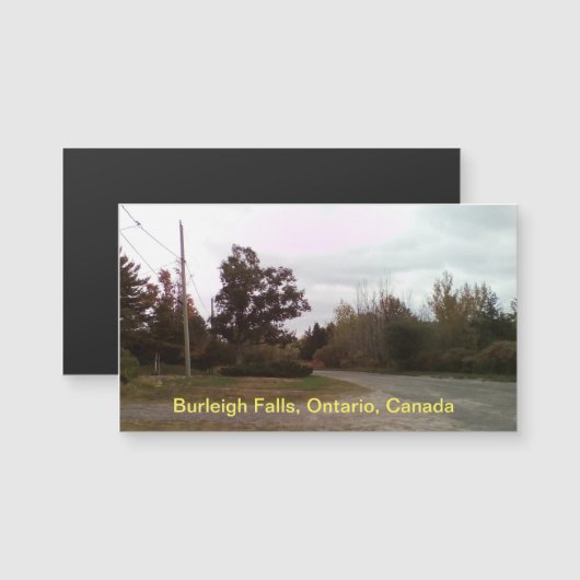 Burleigh Falls Trees 8cm x 5cm Carte magnétique (Devant / Derrière)