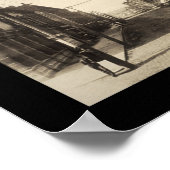 Burlington, IA Main St. Foto 1907 Poster (Hoek)