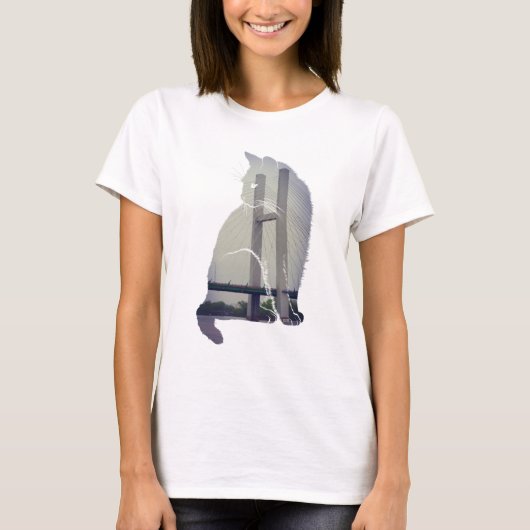 Burlington Iowa Cat T-shirt (Voorkant)