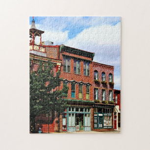 Burlington NJ - Straat in Historisch District Legpuzzel