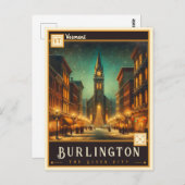 Burlington, Vermont |  BRIEFKAART (Voorkant / Achterkant)