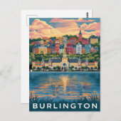 Burlington, Vermont Briefkaart (Voorkant / Achterkant)