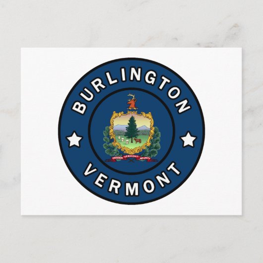 Burlington Vermont Briefkaart (Voorkant)