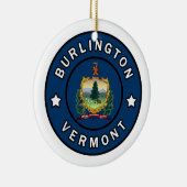 Burlington Vermont Keramisch Ornament (Rechts)