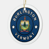 Burlington Vermont Keramisch Ornament (Links)