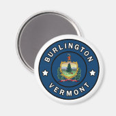 Burlington Vermont Magneet (Voorkant / Achterkant)