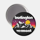 Burlington, Vermont Magneet (Voorkant / Achterkant)