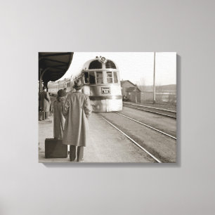 Burlington Zephyr Trein, 1940 Canvas Afdruk