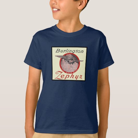 Burlington Zephyr-trein T-shirt (Voorkant)