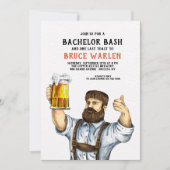Burly Beer Drinker uitnodiging (Voorkant)