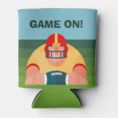 Burly Football Player Blikjeskoeler (Voorkant)