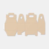 Burly Wood Solid Color Bedankdoosjes (Uitgevouwen)