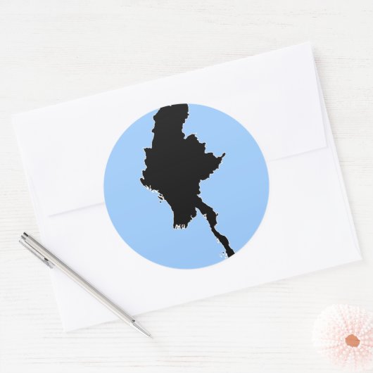 BURMA RONDE STICKER (Envelop)