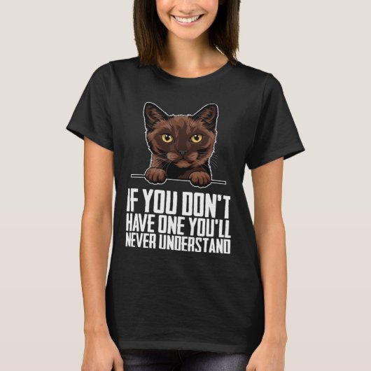 Burmese cat  Burmese  Burmese kitten  4 T-shirt (Voorkant)