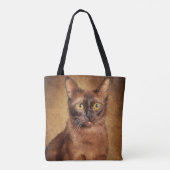 Burmese Cat Personalized Draagtas (Achterkant)