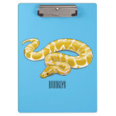Burmese python slang cartoonillustratie klembord (Voorkant)