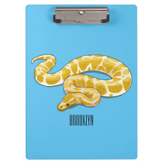 Burmese python slang cartoonillustratie klembord (Voorkant)