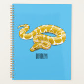 Burmese python slang cartoonillustratie planner (Voorkant)