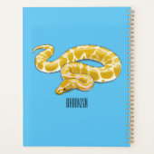 Burmese python slang cartoonillustratie planner (Achterkant)