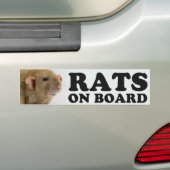 (Burmese) Rats on board Bumpersticker (Op auto)