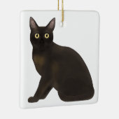 Burmese Sable Cat Holiday Ornament (Rechts)