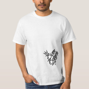 Burn Babylon Graffiti Label stijl Reggae T-shirt