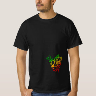 Burn Babylon Graffiti Label Style Rasta Reggae T-shirt