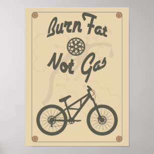 Burn fat not gas poster