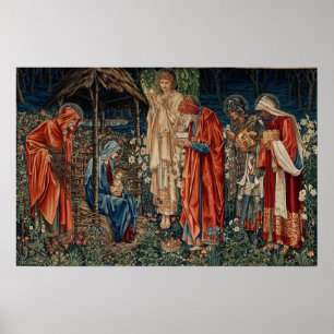 Burne-Jones - Adoratie van Magi Poster